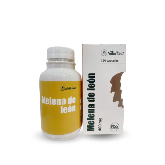 Hongo Melena de Leon 400mg Naturland 120 Capsulas