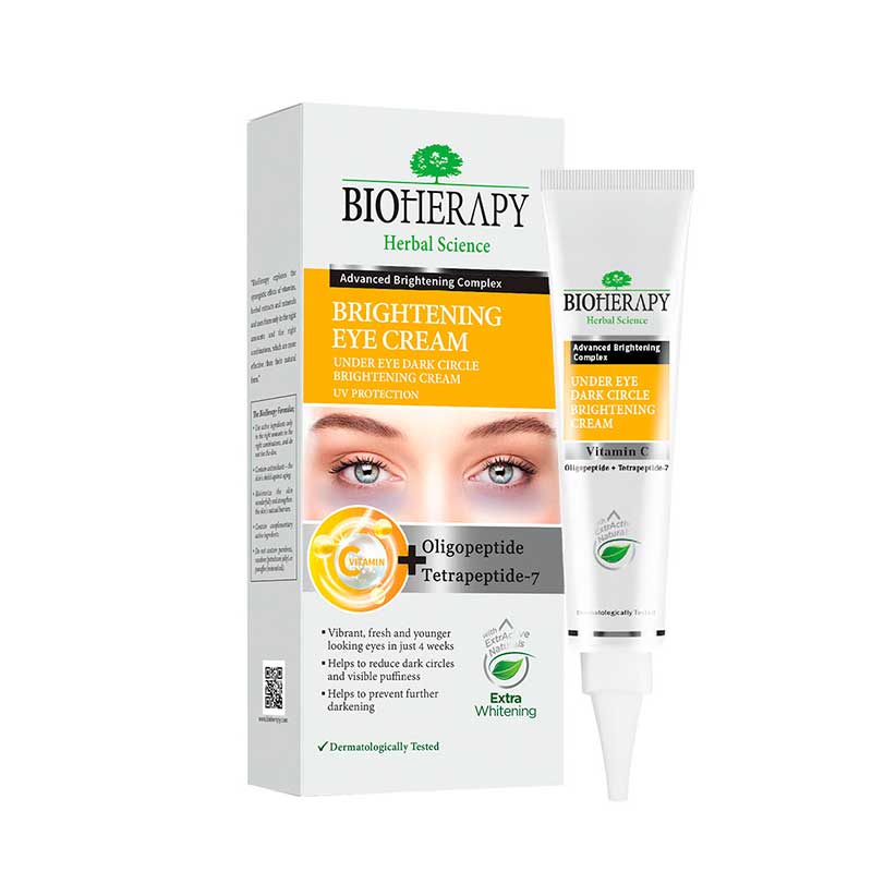 Crema Iluminadora de Ojos 15ml Bioherapy. Ojos frescos, radiantes y  másƒÂ ¡s jÃƒÂ ³venes, con resultados visibles a partir de la cuarta semana