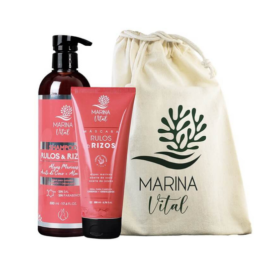 KIT MAMÁ  SHAMPOO 500ML+MASCARA 200ML PODER HIDRA. - MARINA VITAL