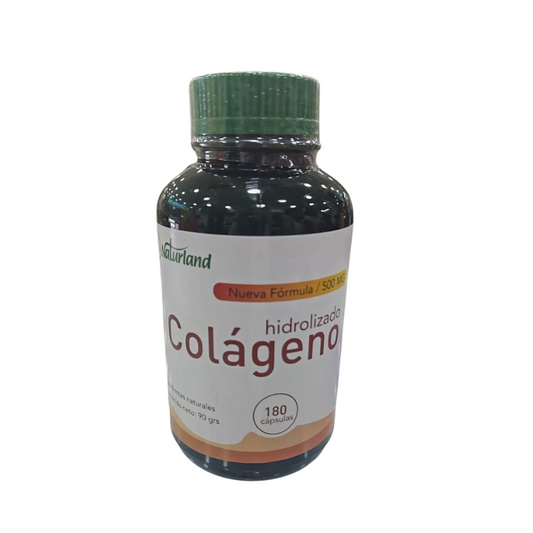 colágeno hidrolizado 500 mg 180 cap - Naturland