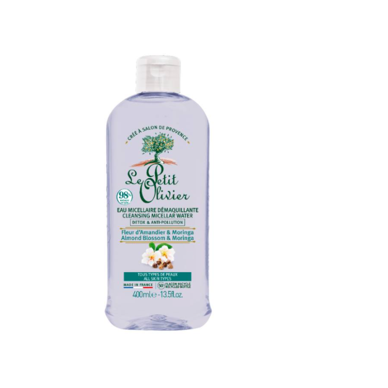 Agua Micelar Desmaquillante Detox & Anticontaminación 500ml Le Petit Olivier