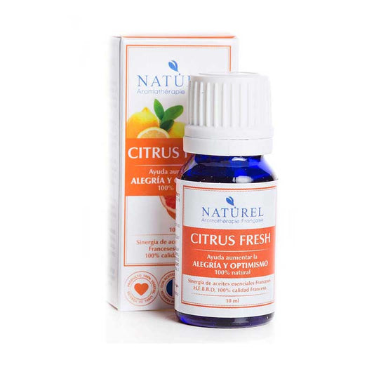 Aromaterapia Sinergia Citrus Fresh 10ml Naturel. Aumenta los sentimientos de alegrÃ ­a, bienestar y entregar un toque de frescura