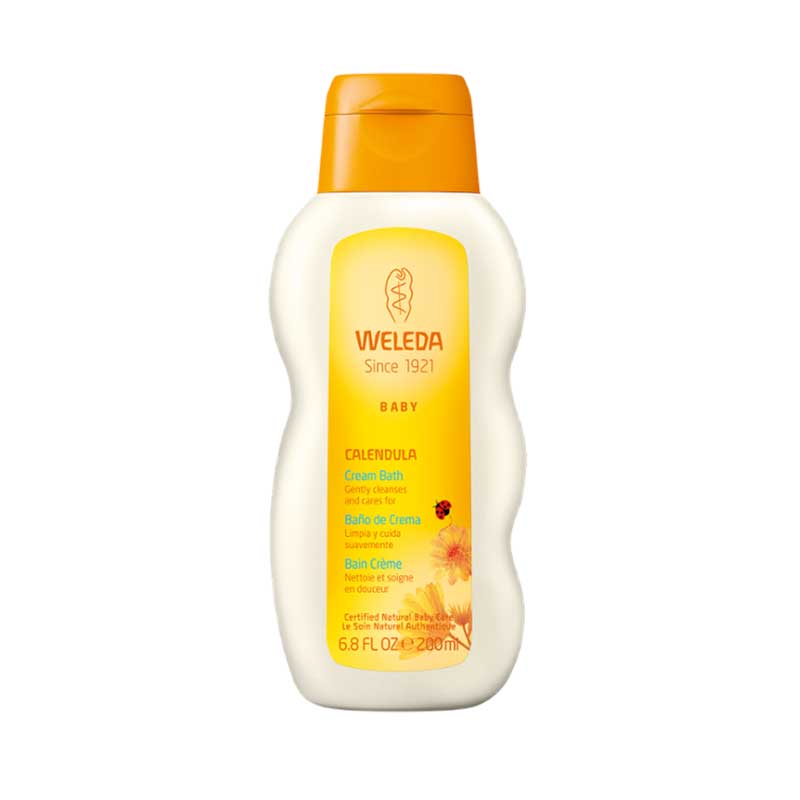 Baño de Crema Caléndula 200 ml Weleda. Limpia y humecta suavemente en cada Baño de su bebé.