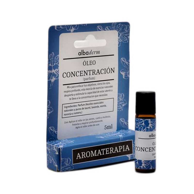 Roller Oleo Concentracion 5 ml Del Alba. Estimula la capacidad de estar atentos.