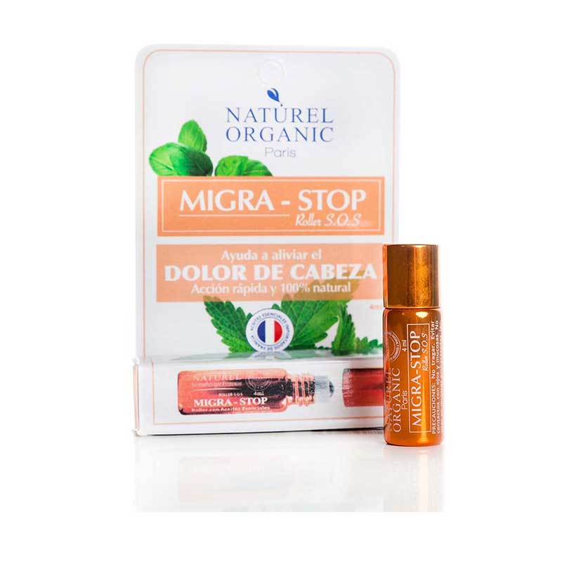 Roller S.O.S. Migra- Stop 4ml Naturel.  Este prÃƒÂ ¡ctico roller de bolsillo, ayuda a aliviar el desagradable dolor de cabeza en forma natural.